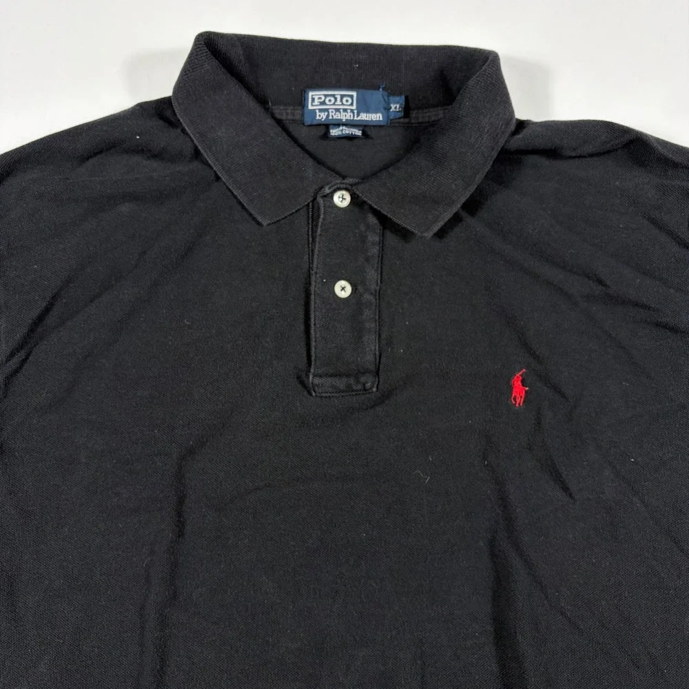 Polo Ralph Lauren Polo Shirt Mens XL Short Sleeve Pique Black